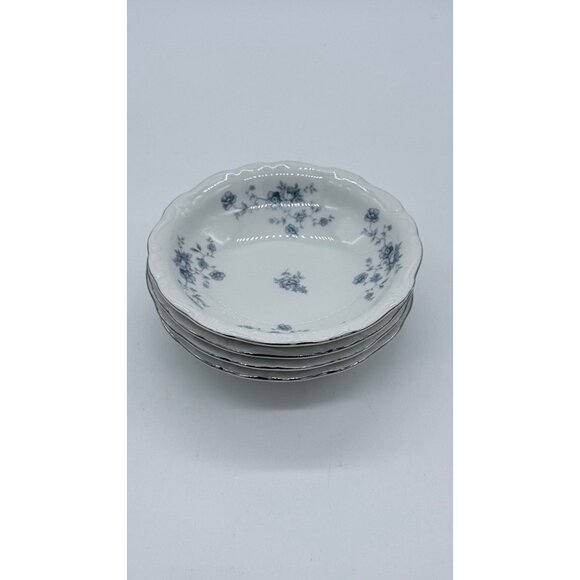 4 Johann Haviland Blue Garland Dessert/Fruit Bowls Bavaria Germany 5.25" in dia. - Picture 1 of 8